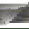 Mexen Kioto perete de duș de sine stătător 100 x 200 cm, transparent/Înghețat 8 mm, Aurie - 800-100-002-50-35