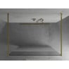 Mexen Kioto szabadon álló zuhanyfal 110 x 200 cm, átlátszó/matt 8 mm, arany - 800-110-002-50-35
