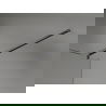 Mexen Lunar perete de duș Walk-in dreapta 80 x 200 cm, transparent 8 mm, gri pistol periat - 830-080-000-66-00-P