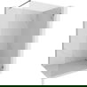 Perete de duș walk-in stânga 100 x 200 cm, transparent 8 mm, gri armat periat - 830-100-000-66-00-P