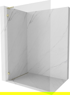 Mexen Lunar L perete de duș Walk-in stânga 80 x 200 cm, transparent 8 mm, auriu - 830L-080-000-50-00-L