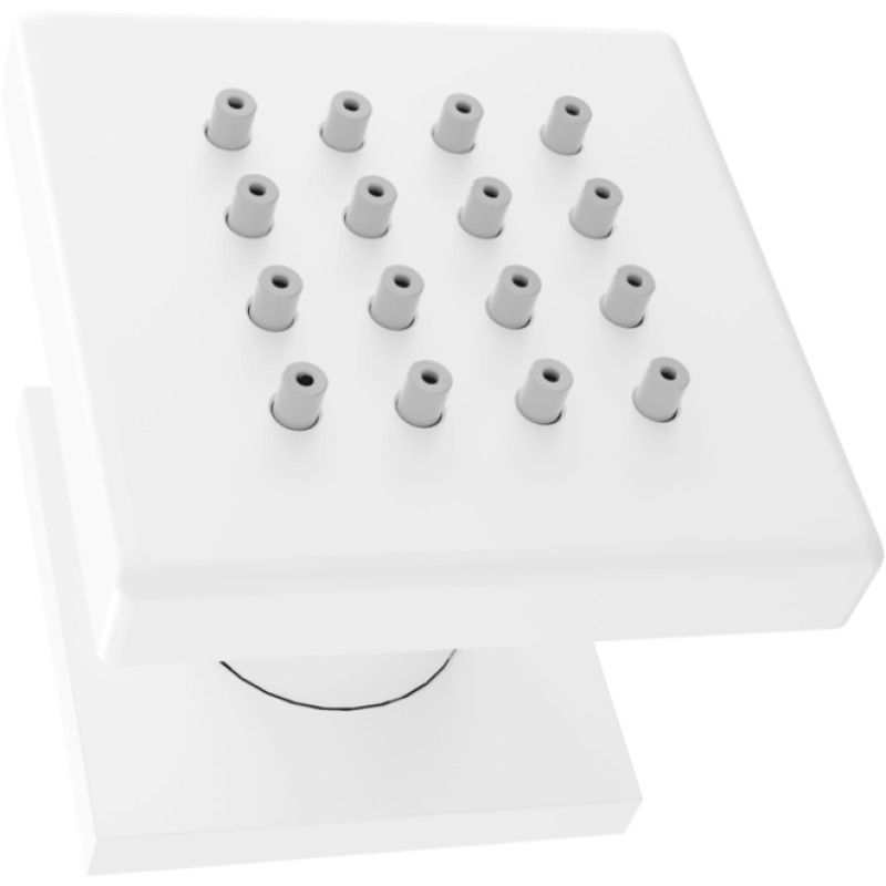 Mexen Cube duză laterală aplicată, albă - 79360-20