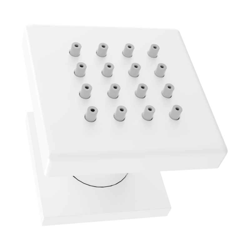 Mexen oldalsó fali zuhanyfej, fehér - 79360-20