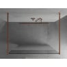 Mexen Kioto panou de duș independent 120 x 200 cm, transparent/mat 8 mm, aur roz - 800-120-002-60-35