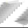 Perete de duș Mexen Lunar L Walk-in stânga 100 x 200 cm, transparent 8 mm, auriu periat - 830L-100-000-55-00-L