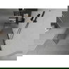 Mexen Kioto szabadonálló zuhanyfal 120 x 200 cm, Átlátszó/Savmart 8 mm, Fekete - 800-120-002-70-35