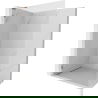 Mexen Lunar L perete de duș Walk-in stânga 70 x 200 cm, transparent 8 mm, aur roz - 830L-070-000-60-00-L