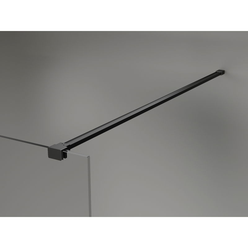 Mexen Lunar perete de duș Walk-in dreapta 70 x 200 cm, transparent 8 mm, negru - 830-070-000-70-00-P