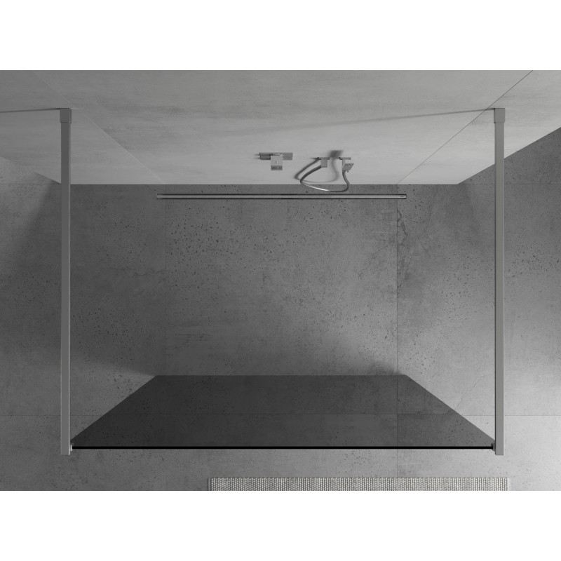 Mexen Kioto perete de duș independent 120 x 200 cm, grafit 8 mm, crom - 800-120-002-01-40