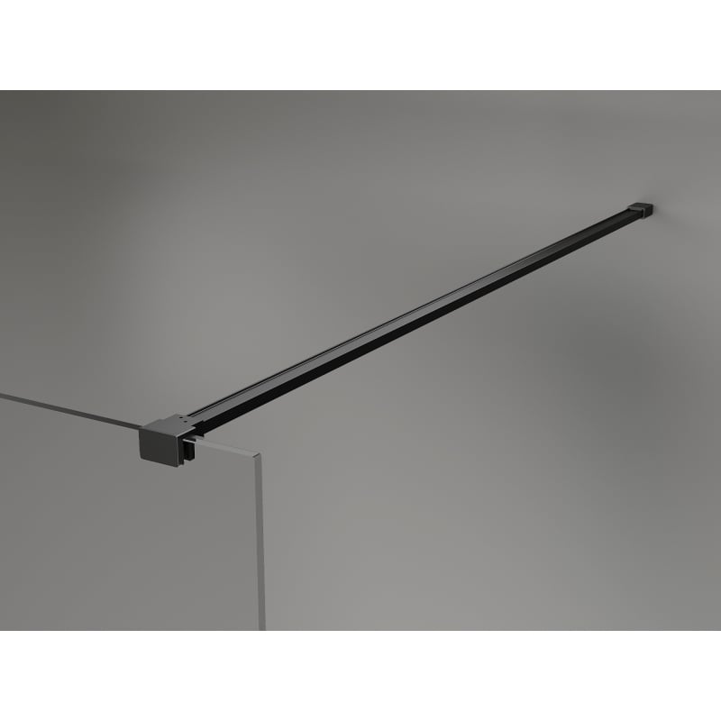 Mexen Lunar perete de duș Walk-in dreapta 160 x 200 cm, transparent 8 mm, negru - 830-160-000-70-00-P