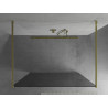 Mexen Kioto perete de duș independent 120 x 200 cm, grafit 8 mm, auriu - 800-120-002-50-40