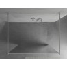 Mexen Kioto 110 x 200 cm-es szabadon álló zuhanyfal, tükör 8 mm, króm - 800-110-002-01-50