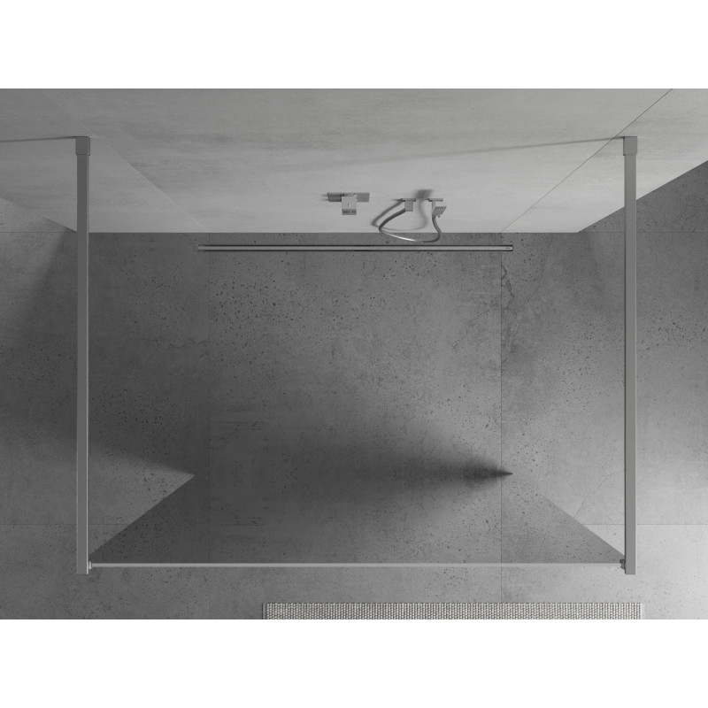 Mexen Kioto 120 x 200 cm-es szabadon álló zuhanyfal, tükör 8 mm, króm - 800-120-002-01-50