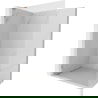 Mexen Lunar L perete de duș Walk-in stânga 80 x 200 cm, transparent 8 mm, cupru periat - 830L-080-000-65-00-L