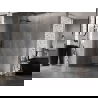 Mexen Lunar L perete de duș Walk-in stânga 80 x 200 cm, transparent 8 mm, gri înarmat periat - 830L-080-000-66-00-L