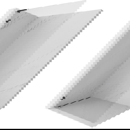 Mexen Lunar L zuhanyfal Walk-in bal 80 x 200 cm, átlátszó 8 mm, fekete - 830L-080-000-70-00-L