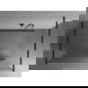 Mexen Kioto perete de duș de sine stătător 100 x 200 cm, Oglindă, Neagră - 800-100-002-70-50