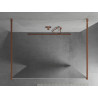 Mexen Kioto perete de duș independent 120 x 200 cm, oglindă 8 mm, aur roz - 800-120-002-60-50