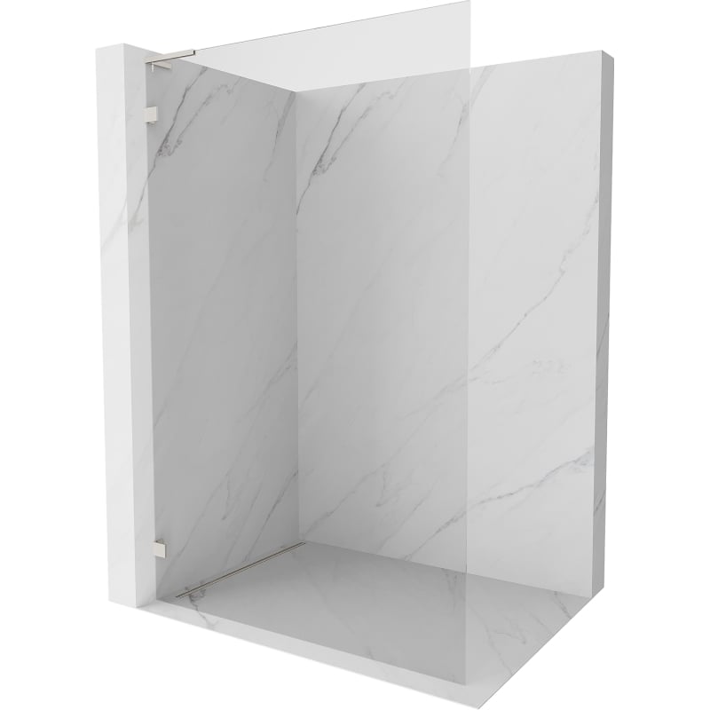 Mexen Lunar L perete de duș Walk-in stânga 70 x 200 cm, transparent 8 mm, nichel periat - 830L-070-000-97-00-L