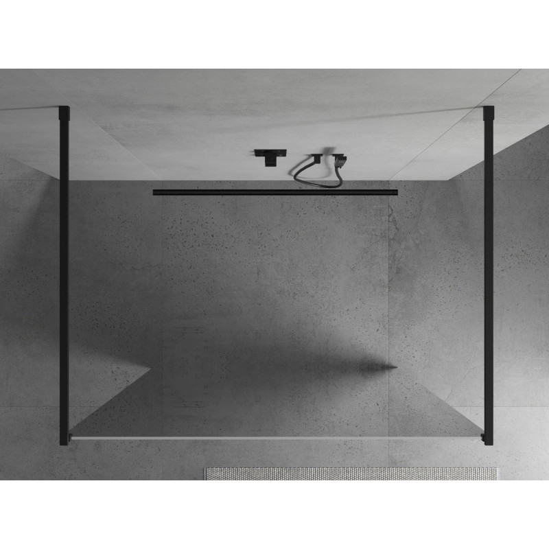 Mexen Kioto perete de duș de sine stătător 110 x 200 cm, oglindă 8 mm, negru - 800-110-002-70-50