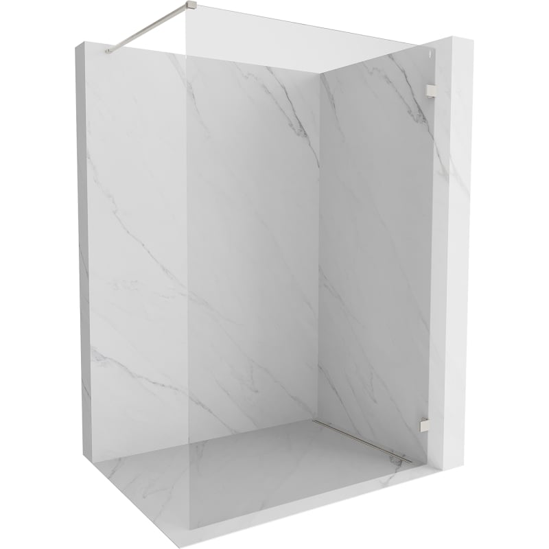 Mexen Lunar perete de duș Walk-in dreapta 100 x 200 cm, transparent 8 mm, nichel periat - 830-100-000-97-00-P