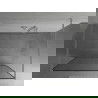 Mexen Kioto perete de duș de sine stătător 140 x 200 cm, transparent/Model negru 8 mm, Crom - 800-140-002-01-70