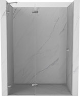 Mexen Lunar ușă de duș batantă stânga 135 cm, transparentă, crom - 834-135-000-01-00-L