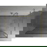 Mexen Kioto perete de duș de sine stătător 140 x 200 cm, transparent/Model negru 8 mm, Aurie- 800-140-002-50-70