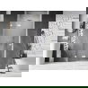 Mexen Lunar uși de duș batante stânga 115 cm, transparent, alb - 834-115-000-20-00-L