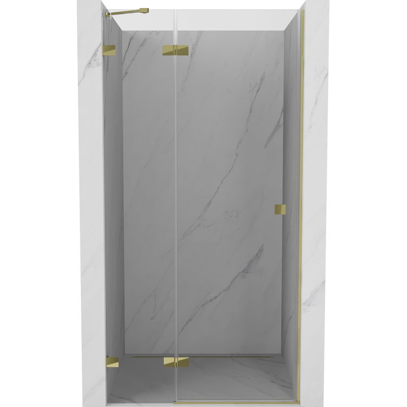 Mexen Lunar uși de duș batante stânga 70 cm, transparent, aurii - 834-070-000-50-00-L