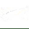 Mexen Noor Satnario Gold gres smălțuit rect. G1, placă de podea și perete 120 x 60 cm, lucios - TL105-120-060-01