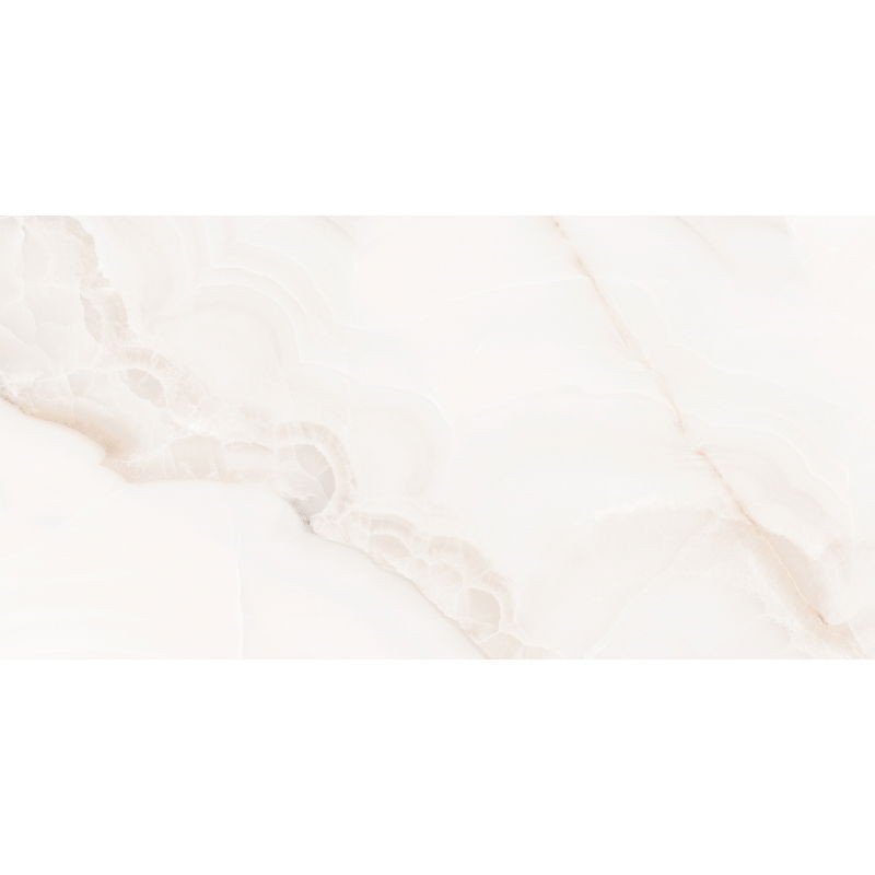 Mexen Onyx Alb gres smălțuit rect. G1, placă pentru podea și perete 120 x 60 cm, luciu - TL106-120-060-01