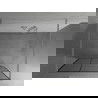 Mexen Kioto perete de duș de sine stătător 100 x 200 cm, transparent/Model negru 8 mm, Crom - 800-100-002-01-77