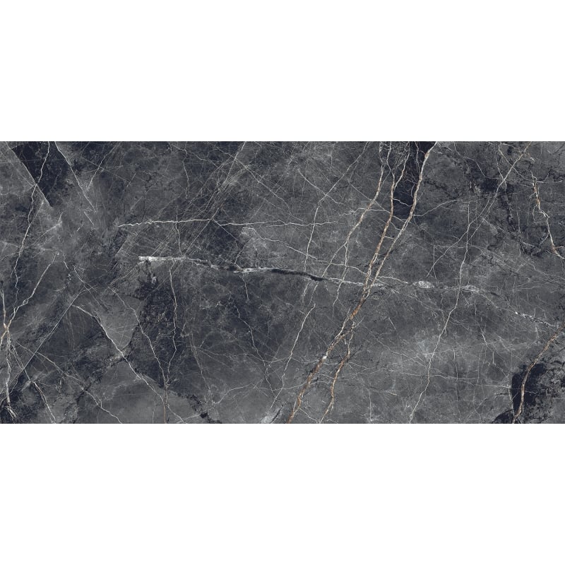 Mexen Eternity Nero gresz mázas rektifikált G1, padló- és falburkoló lap 120 x 60 cm, fényes - TL112-120-060-02