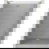 Mexen Lunar uși de duș pivotante stânga 140 cm, transparente, auriu periat - 834-140-000-55-00-L