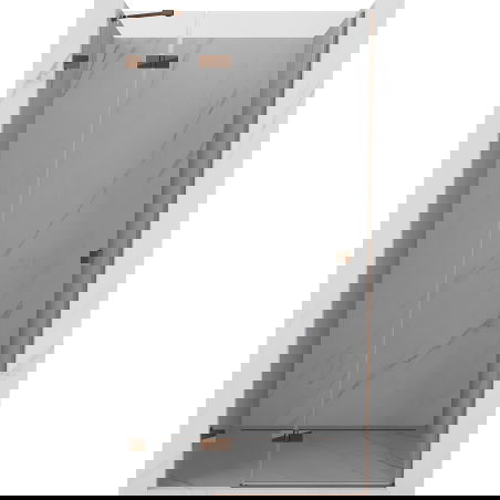 Mexen Lunar uși de duș batante stânga 95 cm, transparent, aur roz - 834-095-000-60-00-L