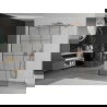 Mexen Kioto perete de duș de sine stătător 120 x 200 cm, transparent/Model negru 8 mm, Roz-auriu - 800-120-002-60-77
