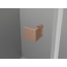 Mexen Lunar ușă de duș batantă stânga 90 cm, transparent, cupru periat - 834-090-000-65-00-L