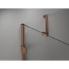 Mexen Lunar ușă de duș batantă stânga 90 cm, transparent, cupru periat - 834-090-000-65-00-L
