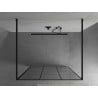 Mexen Kioto szabadon álló zuhanyfal 120 x 200 cm, fekete rács 8 mm, fekete - 800-120-002-70-77