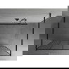 Mexen Kioto perete de duș de sine stătător 130 x 200 cm, transparent/Model negru 8 mm, Neagră - 800-130-002-70-77