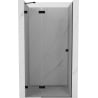 Ușă de duș batantă stânga Mexen Lunar 85 cm, transparentă, neagră - 834-085-000-70-00-L