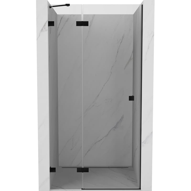 Mexen Lunar ușă de duș batantă stânga 90 cm, transparentă, neagră - 834-090-000-70-00-L