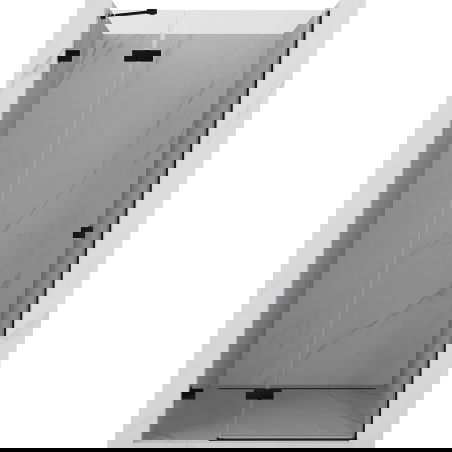 Mexen Lunar zuhanyajtó balra nyíló 90 cm, átlátszó, fekete - 834-090-000-70-00-L