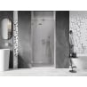 Mexen Lunar ușă de duș pivotantă stânga 75 cm, transparentă, nichel periat - 834-075-000-97-00-L