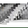 Mexen Lunar ușă de duș batantă stânga 95 cm, transparentă, nichel periat - 834-095-000-97-00-L