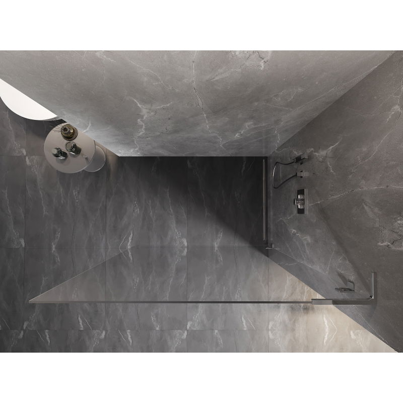 Mexen Lunar L perete de duș Walk-in dreapta 90 x 200 cm, transparent 8 mm, crom - 830L-090-000-01-00-P