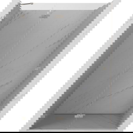 Mexen Lunar ușă de duș batantă stânga 135 cm, transparentă, nichel periat - 834-135-000-97-00-L