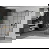 Mexen Kioto perete de duș de sine stătător 120 x 200 cm, transparent/Model negru 8 mm, Neagră - 800-120-002-70-78