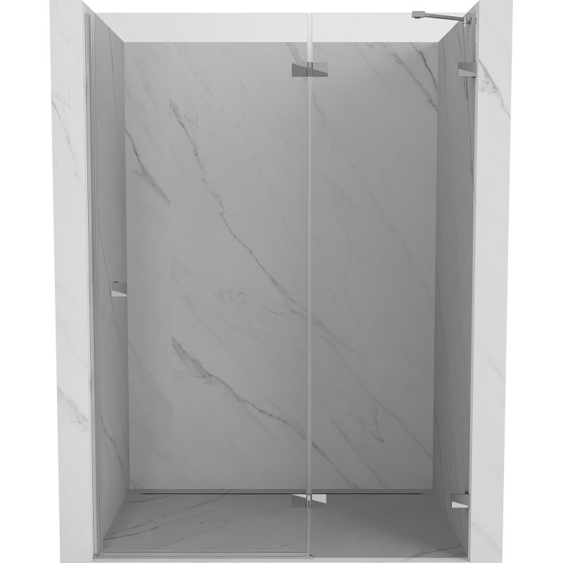 Mexen Lunar uși de duș cu balamale dreapta 140 cm, transparent, crom - 834-140-000-01-00-P